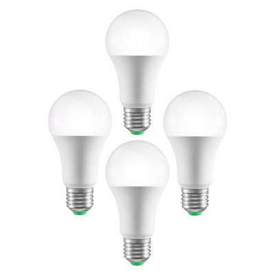 Smart LED Bulb 7.48"L x 4.92"W x 2.56"H PC 4pcs White 9W 800 Lumens RGB 16 Million Colors WiFi Voice Control