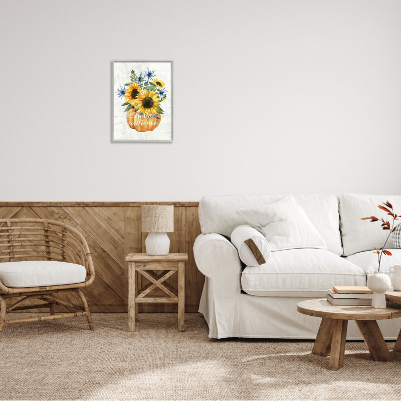 «Hello Autumn Expression» par Thistle, H 20 po x l 16 po, Estampe numérique Farmhouse