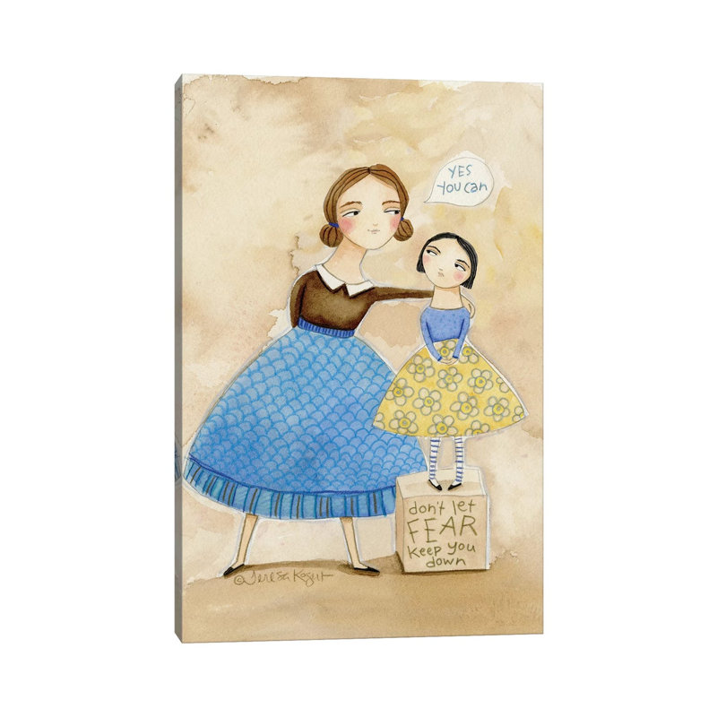 Yes You Can by Teresa Kogut - Painting on Canvas, 66.04cm H x 45.72cm W x 3.81cm D, Wrapped Canvas