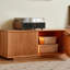 Meuble télé en bois de cerisier avec grand espace de rangement-284300512