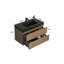 Meuble-lavabo mural 36 po avec finition noyer brun et lavabo noir-1756908259-1756908261