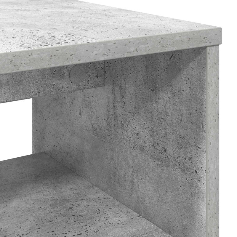 Unfinished TV Stand, 40cm H x 100cm L x 35cm W, Concrete Grey
