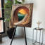 Art mural en verre trempé Layer of Aeon-970463226