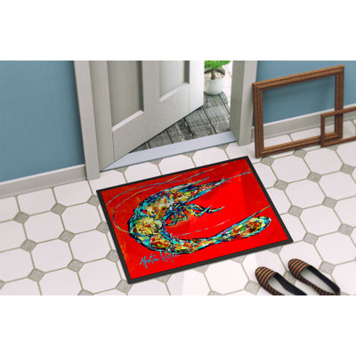 Tapis d’extérieur anti-dérapant à bouillie crevette