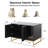 32'' Black Modern Cat Litter Box Enclosure-1288798690