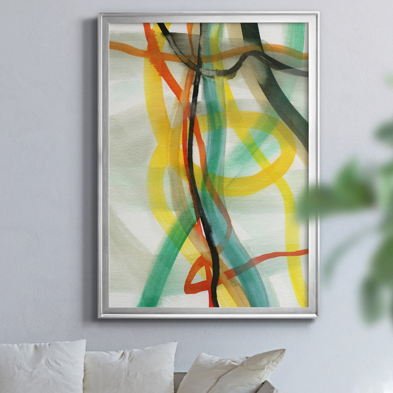 «Window Drama II» par J Paul, reproduction d'art sur toile encadrée, Argent, H 22,5 po x l 30,5 po x P 1,5 po