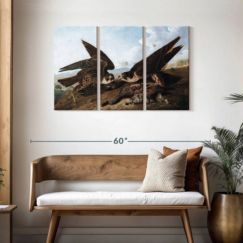Brampt Peregrine Falcons, 28" H x 45" W