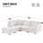 Krystynn 89'' Square Arms Modular Sofa-1599779503