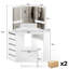 Pangle Dressing Table with Mirror