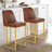 Branchville Upholstered Counter Stool with Metal Frame-795483951