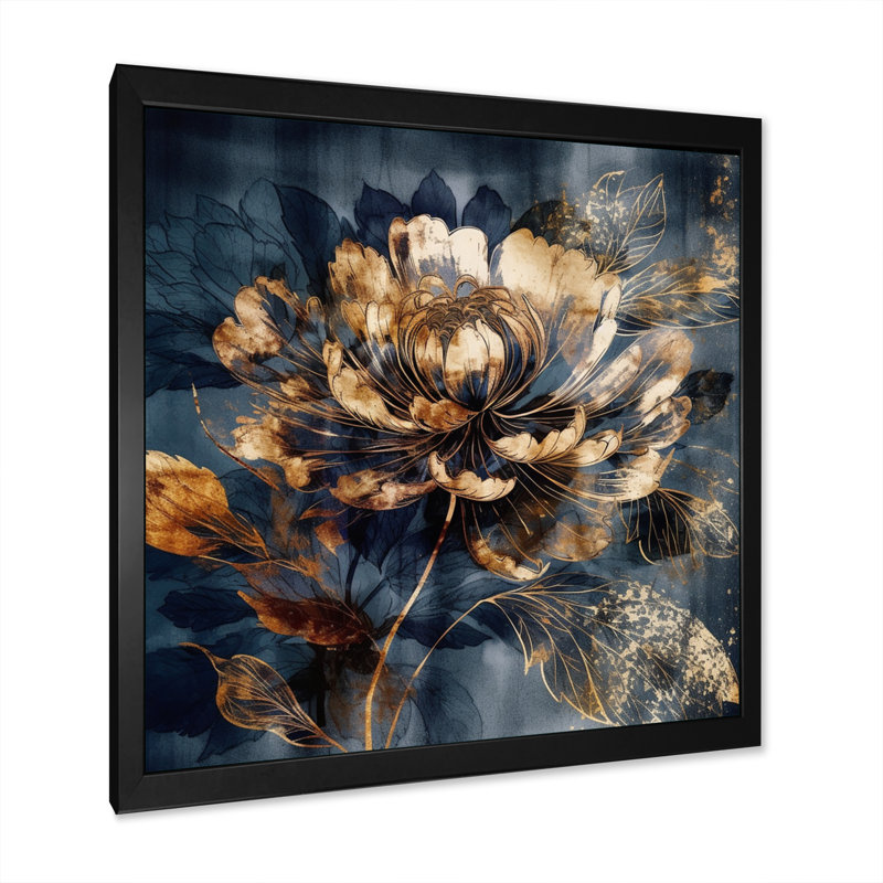 Rudasill Carnation Flower III sur toile, H 16 po x l 16 po x P 1 po, Cadre photo noir