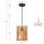 Mini-luminaire suspendu Yingst Eclectic Natural