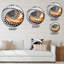 Horloge murale à spirale abstraite liquide-986332554