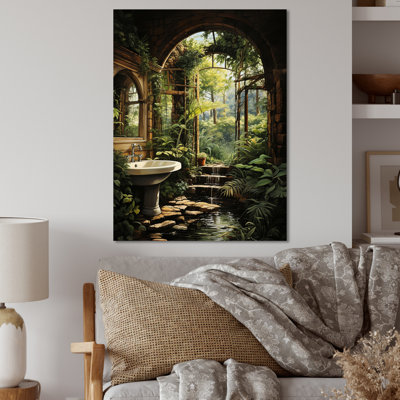 " Bathroom Natures Retreat II " by Designart