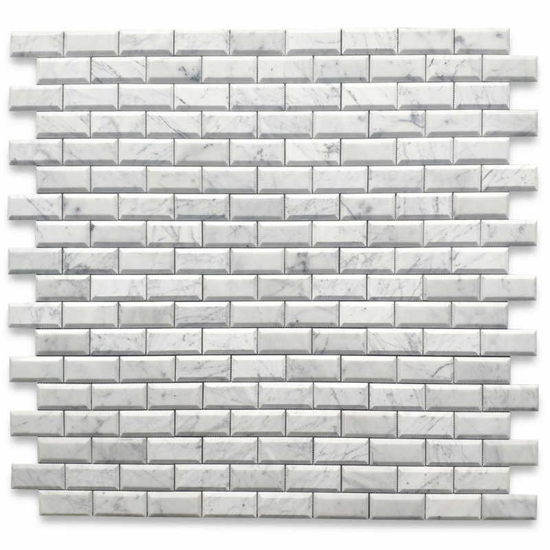 12 in. x 12 in. Glazed Marble Tile