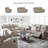 Stockley Reclining Sofa With Drop Down Table-1299387708