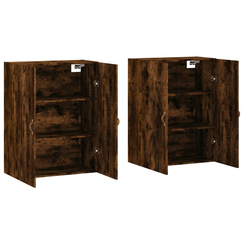 Menko Bathroom Storage, Smoked Oak