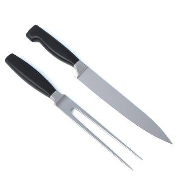 ZWILLING J.A. Henckels Pro 8 Carving Knife & Fork Set, Stainless Steel on  Food52