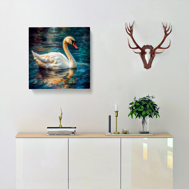 Modern Wall Art - Wrapped Canvas - Framed Print, 35cm H x 35cm W x 3cm D