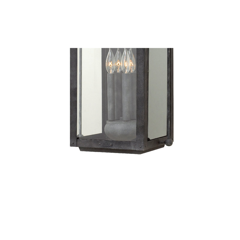 Lanterne murale d'extérieur 4 lumières Anchorage, Zinc vieilli, L 13 po x H 25 po