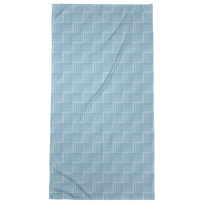 Serviette de plage à rayures tressées classique
