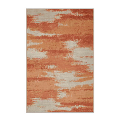Tapis abstrait lavable à la machine