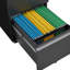 Classeur verrouillable à 2 tiroirs, armoire à roulettes en métal sous le bureau pour le bureau à domicile, convient aux formats lettre / légal / A4, noir, robuste et facile à entretenir, facile à entretenir-120267573