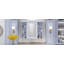 Armoire à pharmacie murale moderne avec porte miroir et 6 tablettes ouvertes Modern-328592899
