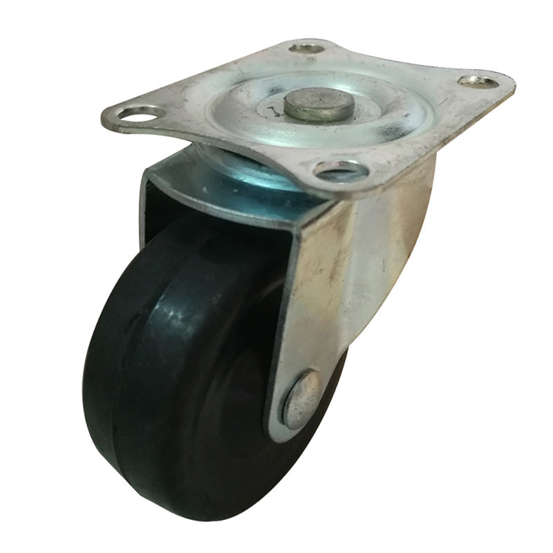 Ensemble de 4 roulettes pivotantes en caoutchouc de 3 pouces