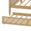 Lit de jour en rotin traditionnel avec lit gigogne escamotable pour chambres d'amis compactes