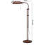 Lampe sur pied arquée 46 po Kiyono