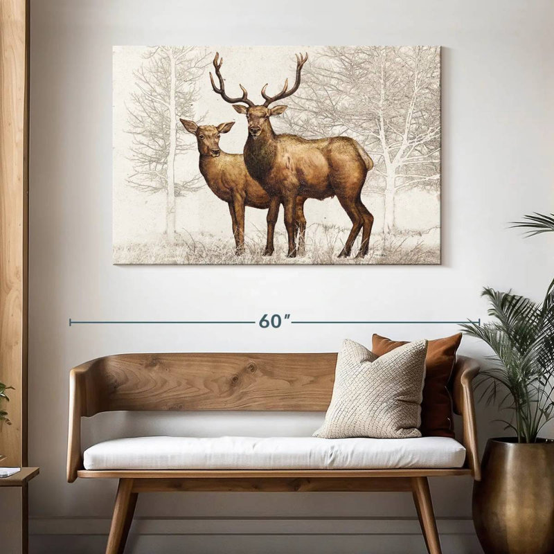 White Christmas Lodge II, 32" H x 48" W