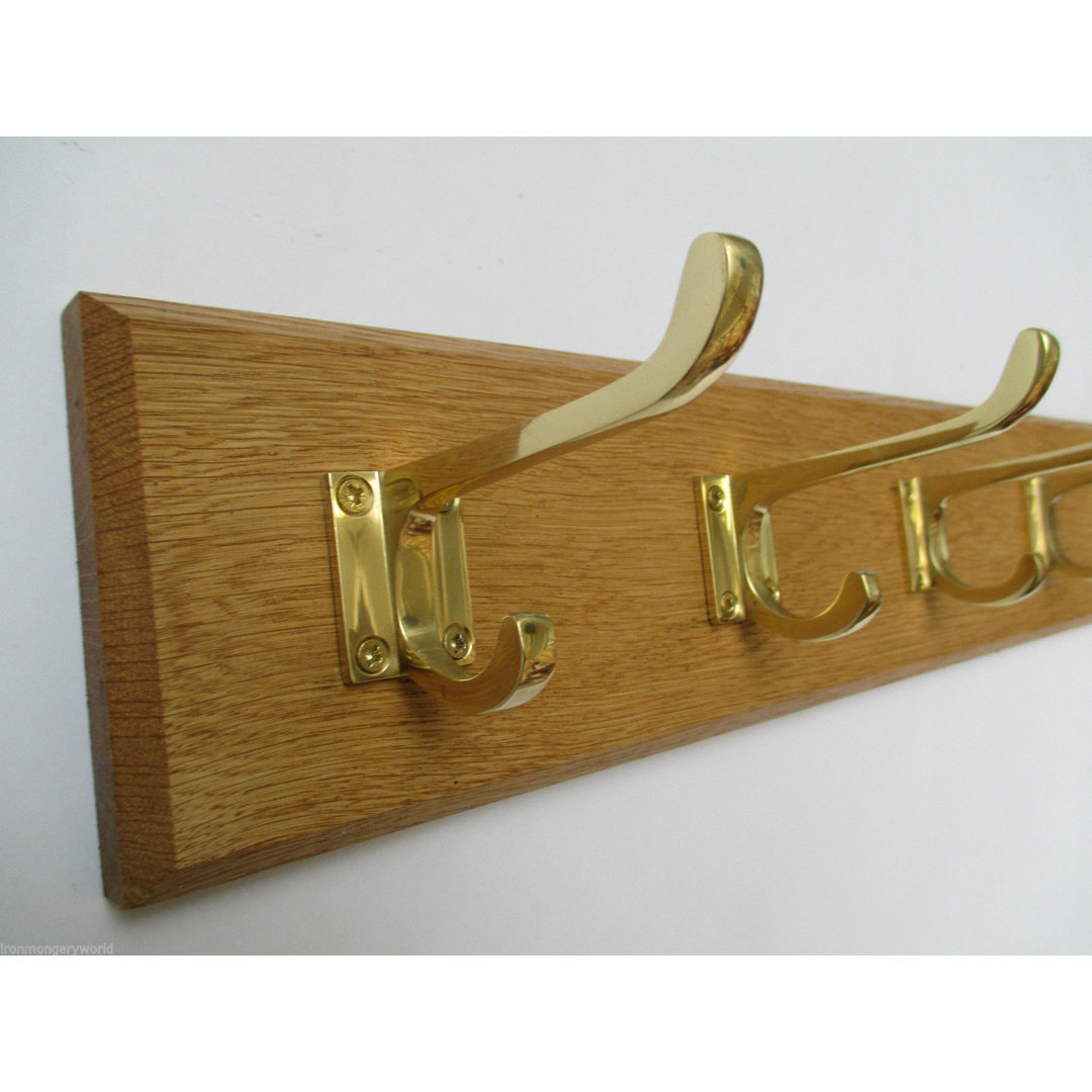 Solid Wood 7 - Hook Wall Mounted Coat Rack