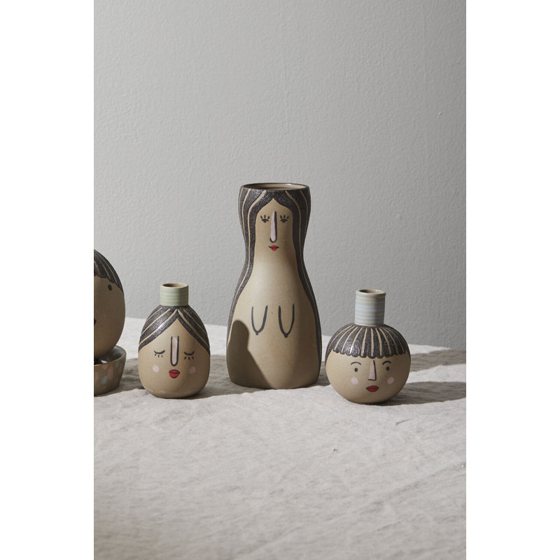 Hand-Painted Watertight Bud Vase 4" H x 2.5" W