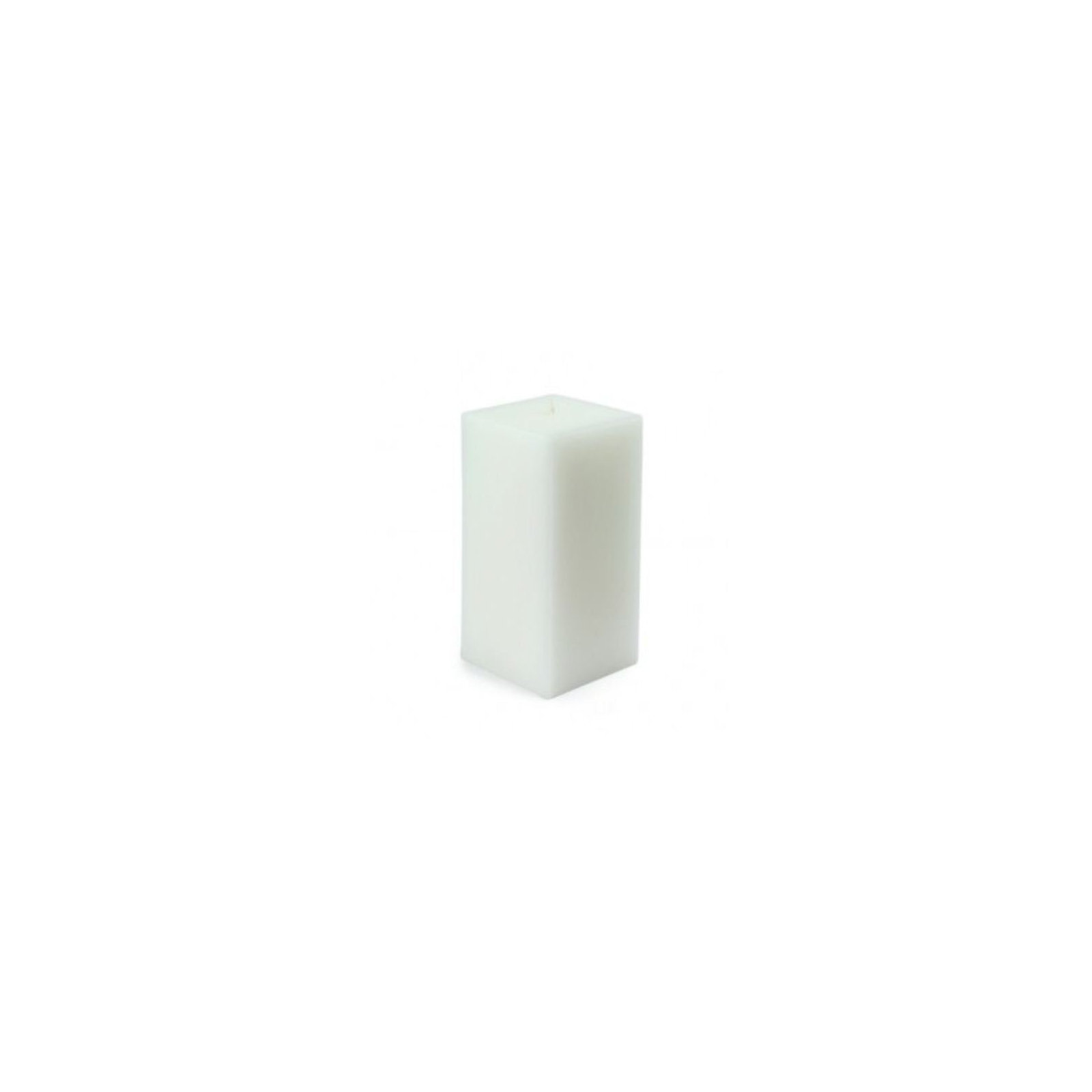 Square Pillar Candle, Orange, 6" H x 3" W x 3" D, Set of 12