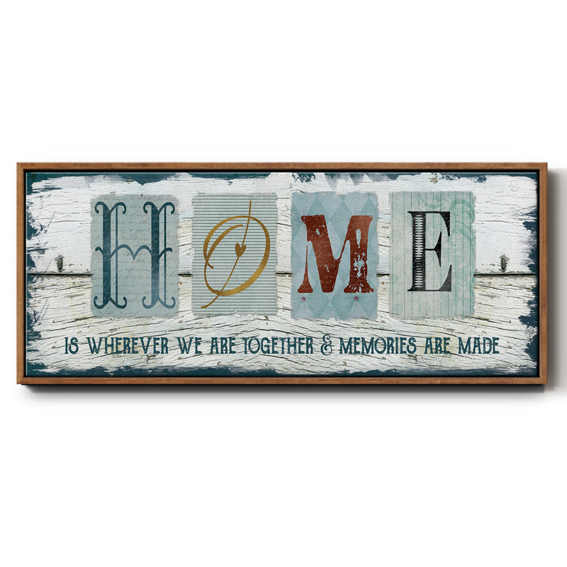 Home Wherever We- Framed Canvas