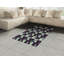 Tapis décoratif floral à haute densité en fibres de polyester-42030781