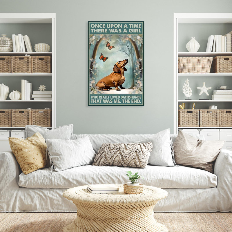 Impression sur toile, "Krishnalyn Who Really Lived Dachshunds", H 36 po x l 24 po x P 1,25 po
