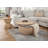 Round Seagrass End Table
