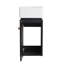 Meuble-lavabo avec lavabo 12 po pour petite salle de bain, meuble-lavabo avec porte à fermeture douce, petit meuble-lavabo avec lavabo