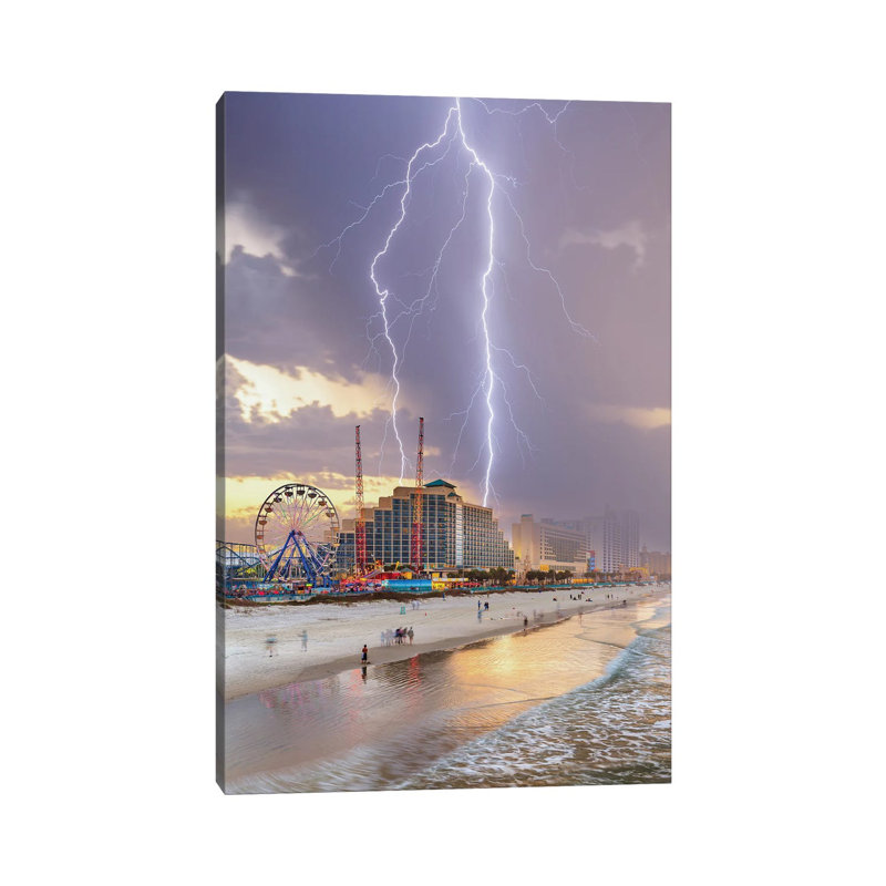 Chaos At Daytona Beach by Brent Shavnore - Wrapped Canvas Gallery-Wrapped Canvas Giclée, 66.04 cm H x 45.72 cm W x 1.91 cm D