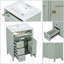 Meuble-lavabo autoportant de 24 po avec tiroirs, lavabo simple inclus-1271080998