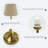  2-Pack 15.8'' Gold Rechargeable Table Lamp-1364619028