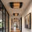 18.5" Industrial Steampunk Flush Mount Vintage Ceiling Light