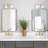 Wall Mirror 24X36 Inch Black Rectangular Mirror Metal Framed Mirror Vanity Mirror Dressing Mirror