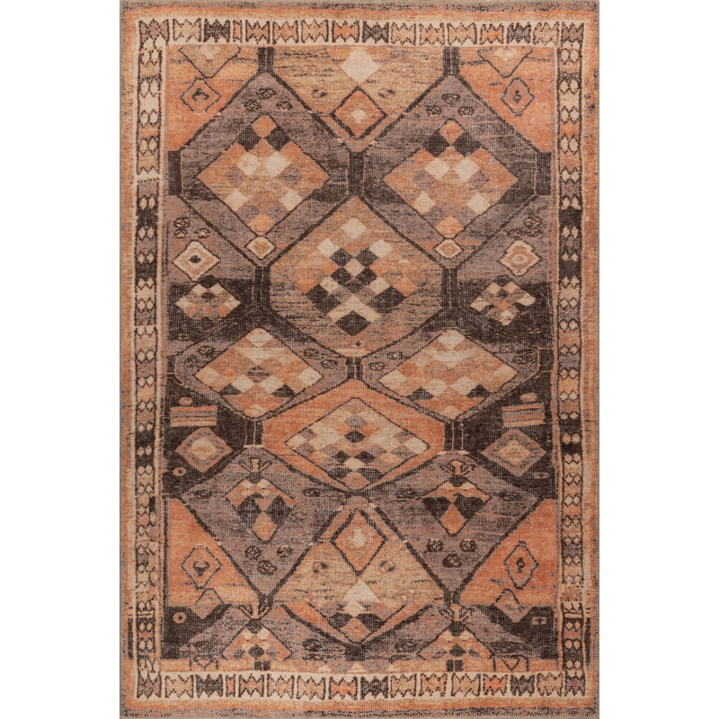 Caretta Chenille Geometric Indoor / Outdoor Rug, Square 8'3"