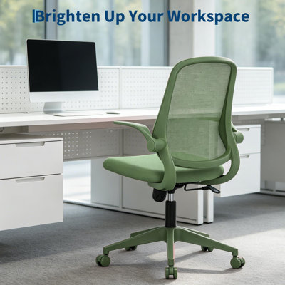 Chaise de bureau ergonomique avec accoudoirs rabattables, chaise de bureau en filet, chaise de bureau à domicile, chaise d'ordinateur, chaise de bureau ergonomique, chaise de soutien lombaire, fauteuil pivotant