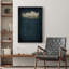 Œuvre de décoration murale minimaliste bleu marine foncé foncé-98126561-98126562