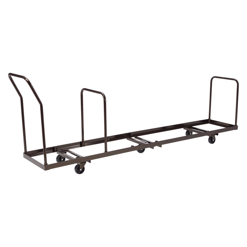 Steel Frame Brown 6-Wheel Flat Dolly