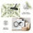 Sage Moss Green Floral carpet-easy to clean, machine-washable, soft and comfortable; suitable for door mats, kitchens, living rooms, bedrooms, corridors, and laundry areas. Easy to clean, durable carpet for home decoration.-129603511